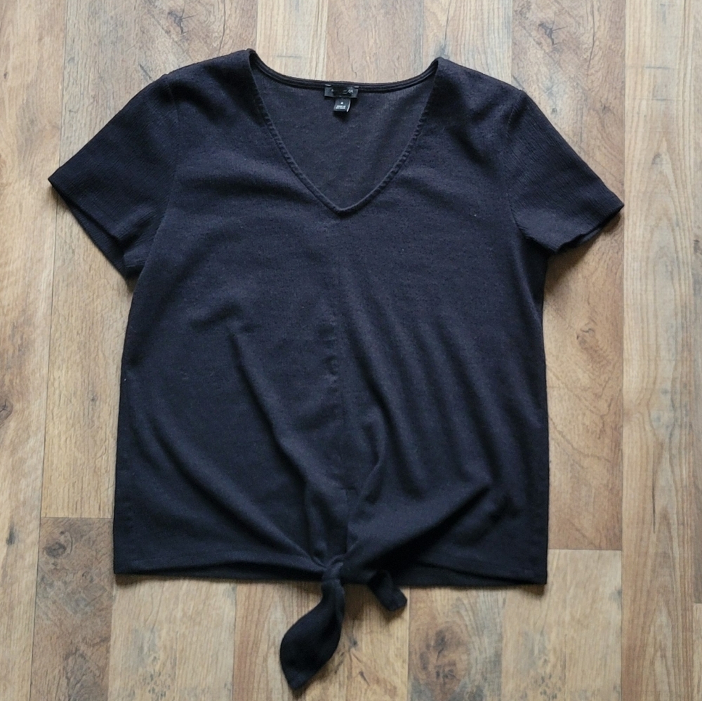 Ann Taylor Tie Front Shirt